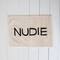 Hello Honey® 40" x 27" White & Black Cotton Tufted Nudie Bath Mat